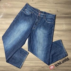 Ecko Unlimited 1972 Baggy Dark Wash Denim Jeans